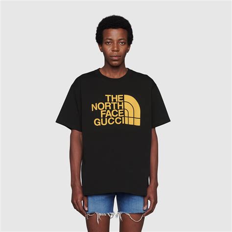 the north face x gucci oversize t-shirt|the north face gucci price.